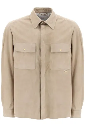 Agnona suede overshirt