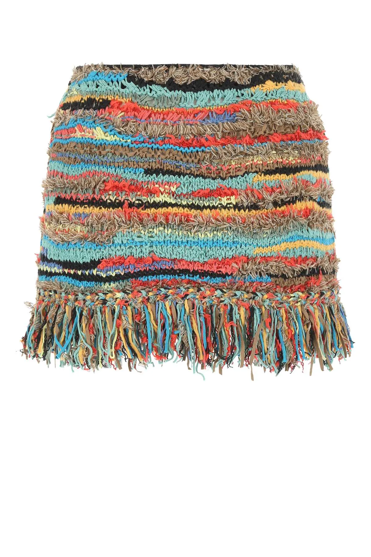 Alanui Fringed Wrapped Mini Skirt