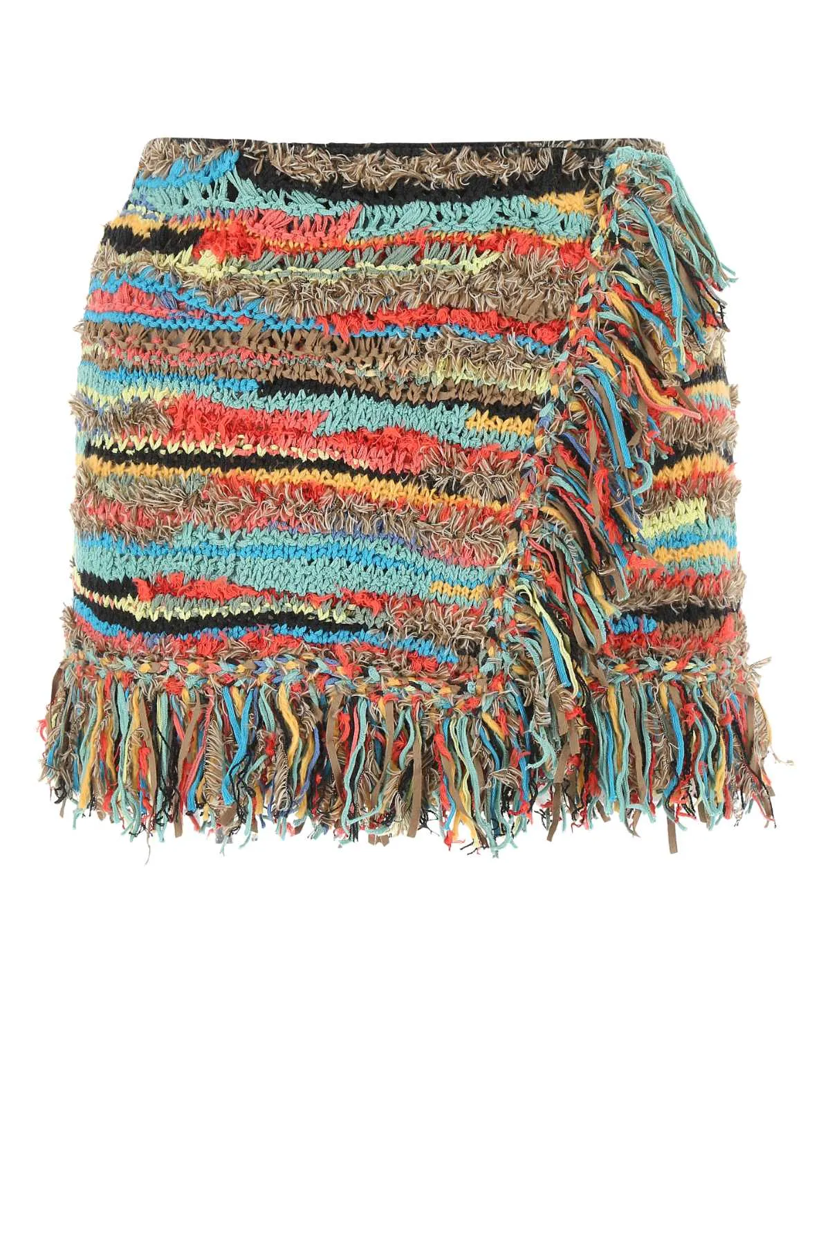 Alanui Fringed Wrapped Mini Skirt