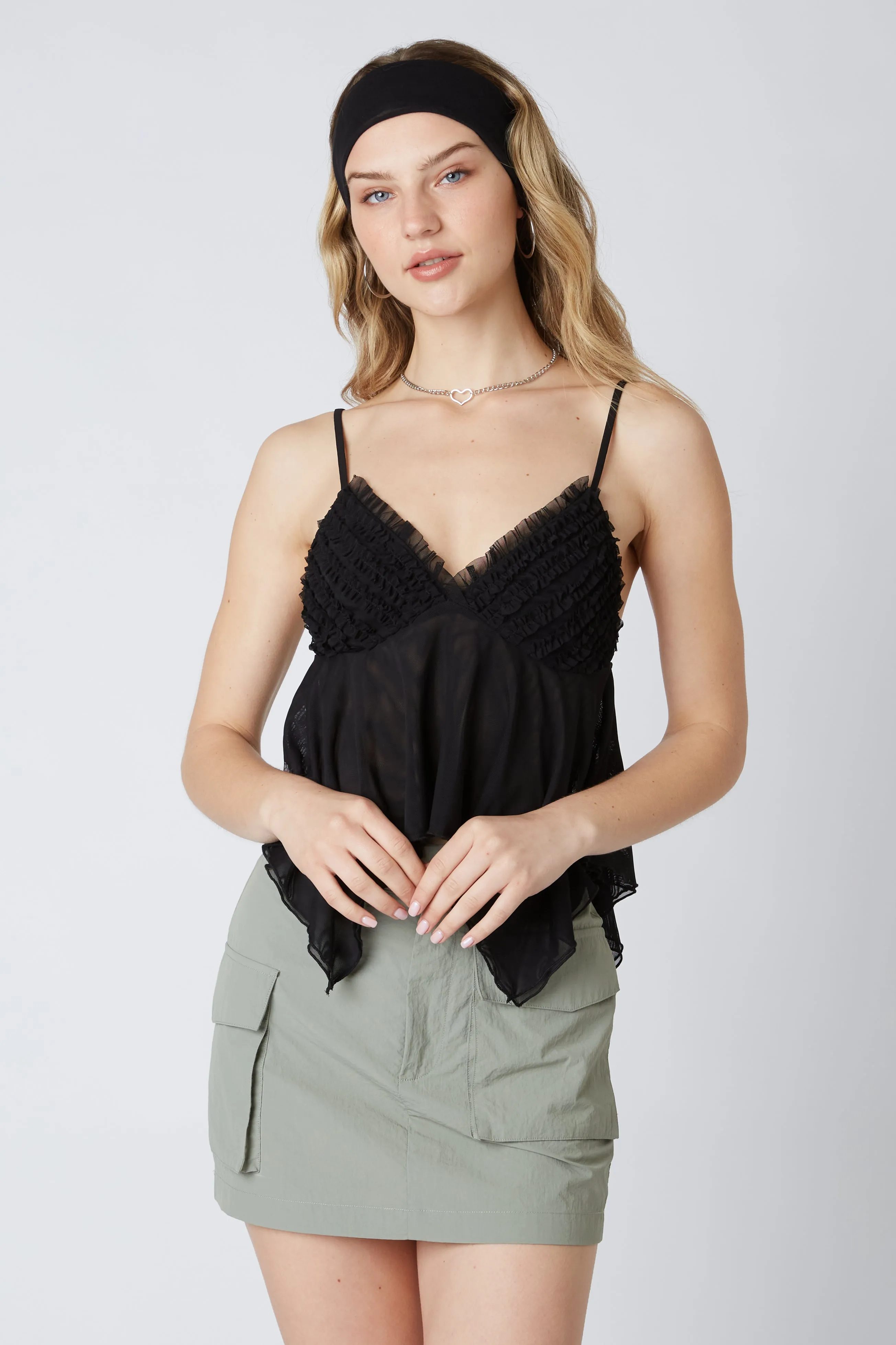 Asymmetrical Mesh Top