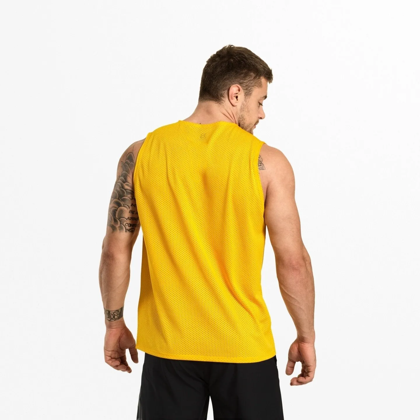 Better Bodies Fulton Mesh Tank - Yellow