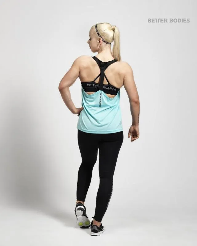 Better Bodies Loose Fit Tank - Light Aqua