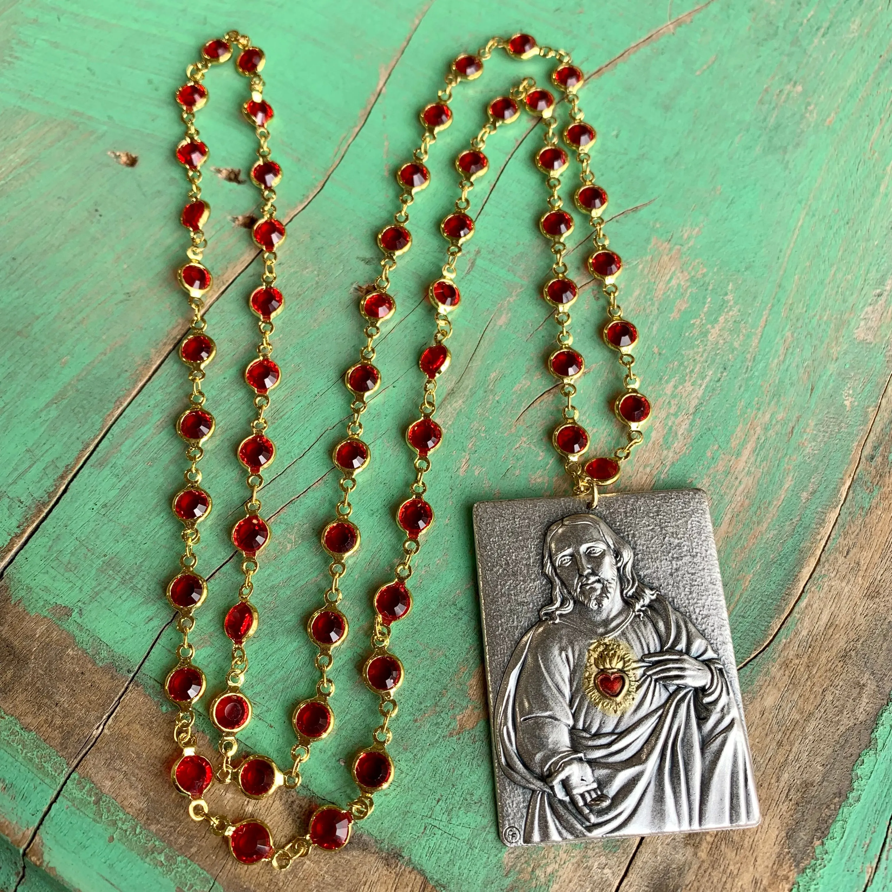 Big Italian Scapular Inspired Necklaces