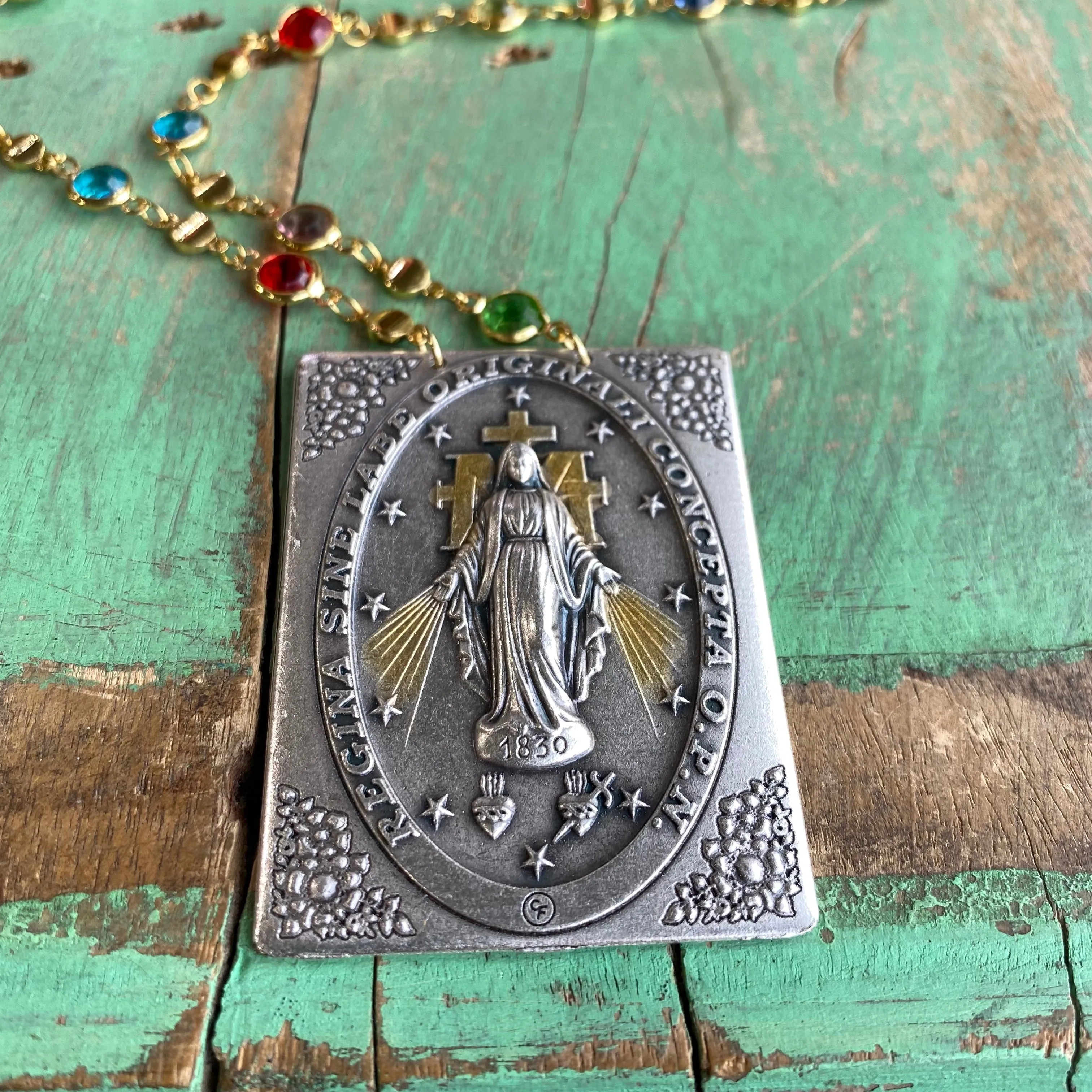 Big Italian Scapular Inspired Necklaces