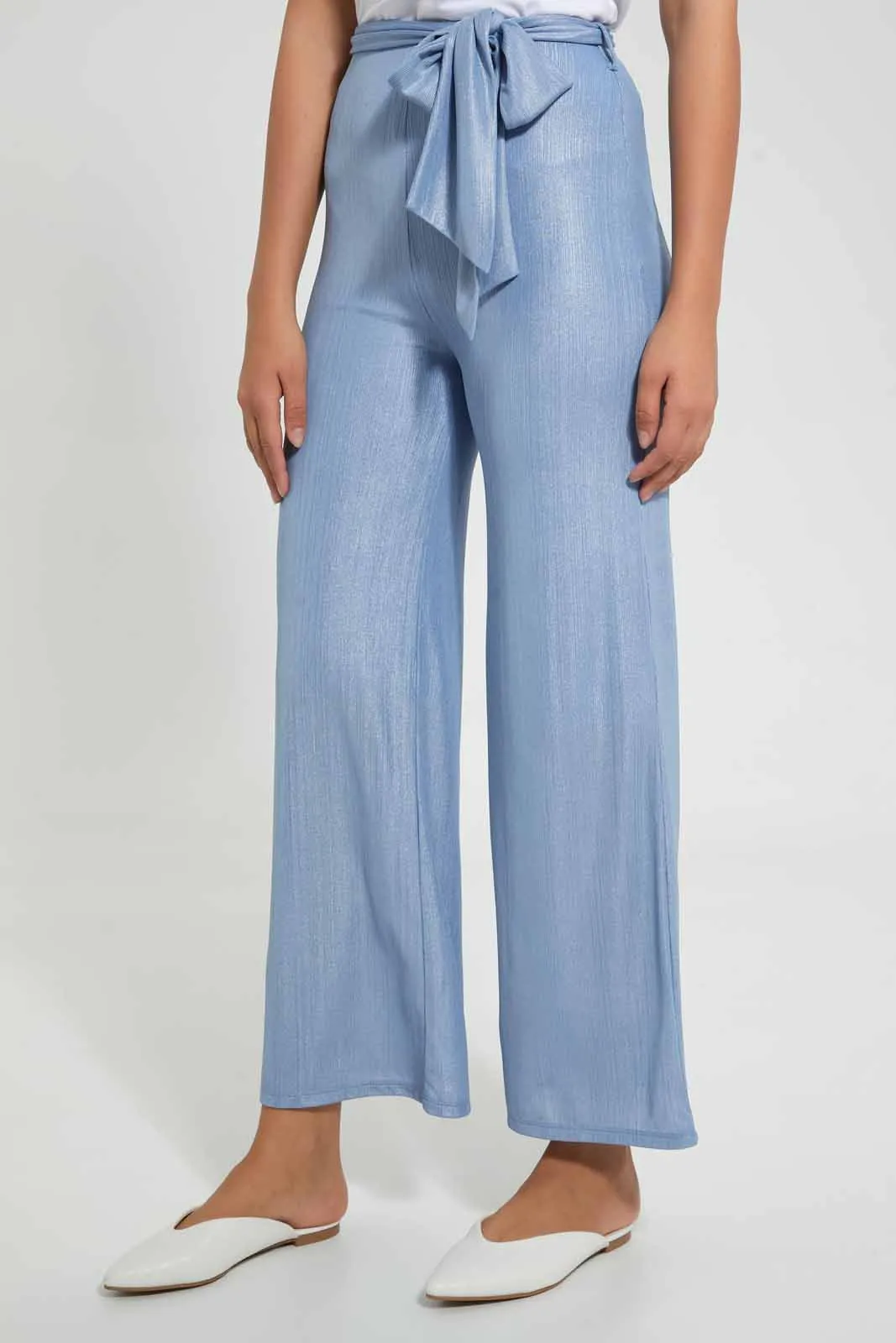 Blue Shimmery Trouser