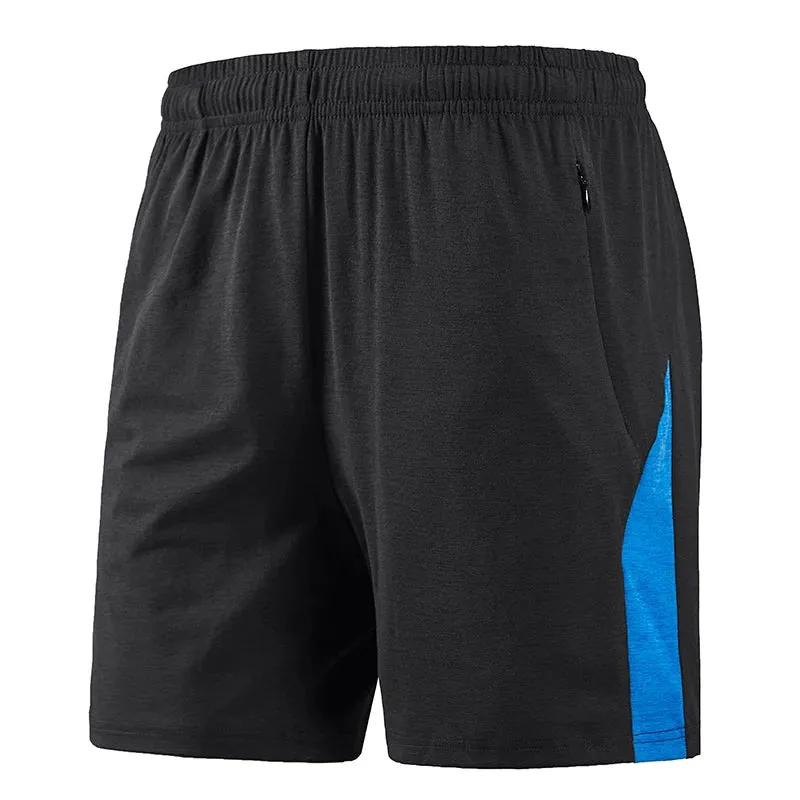 Breathable Quick Dry Male Gym Shorts (Dark Grey/Black)