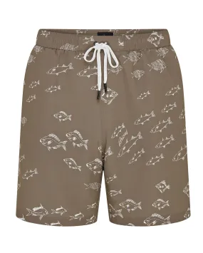 Brioni Quick Dry Barracuda Swim Shorts (Rope Gold)