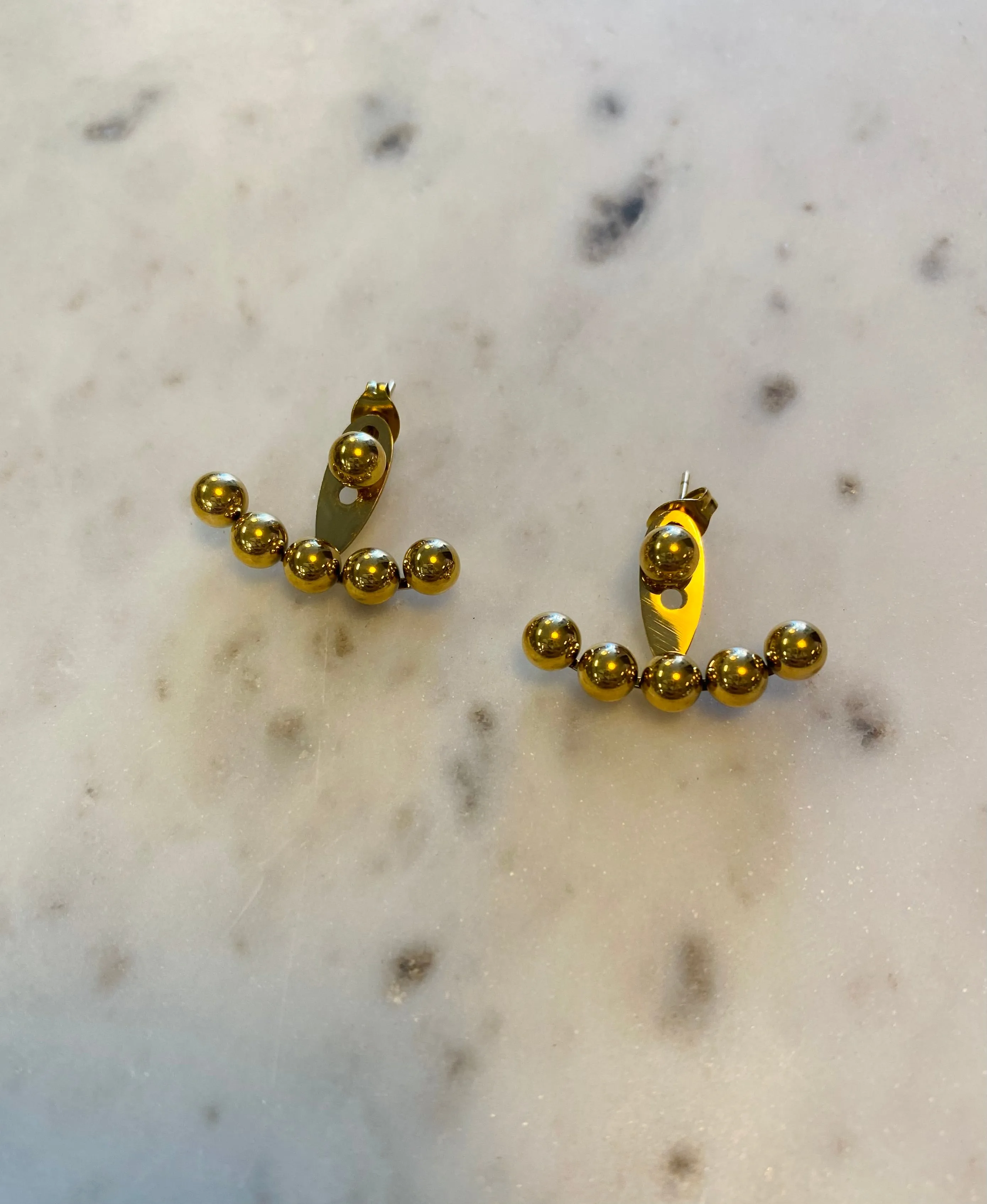 Bubble Claw Studs | Waterproof | Gold