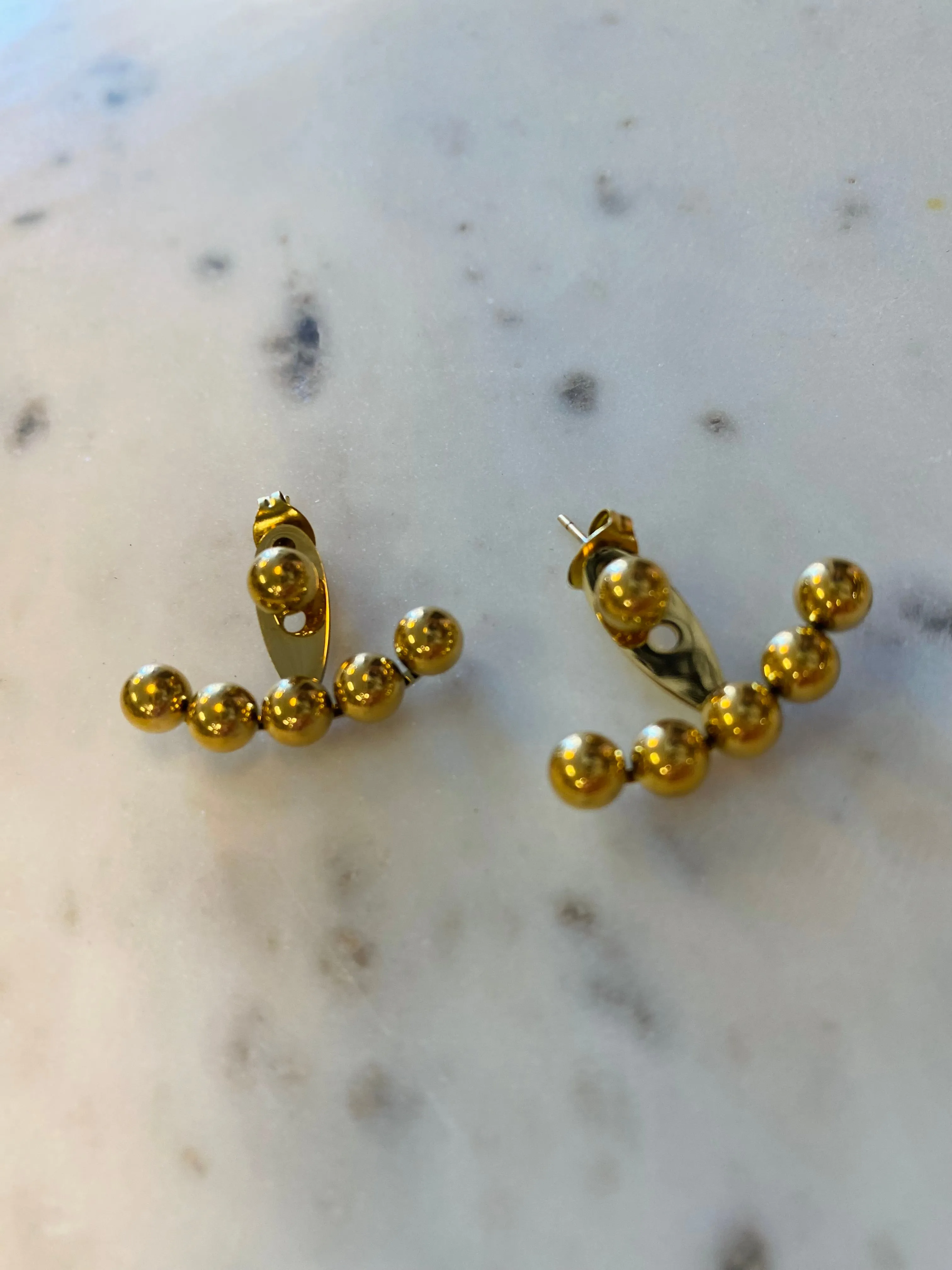 Bubble Claw Studs | Waterproof | Gold