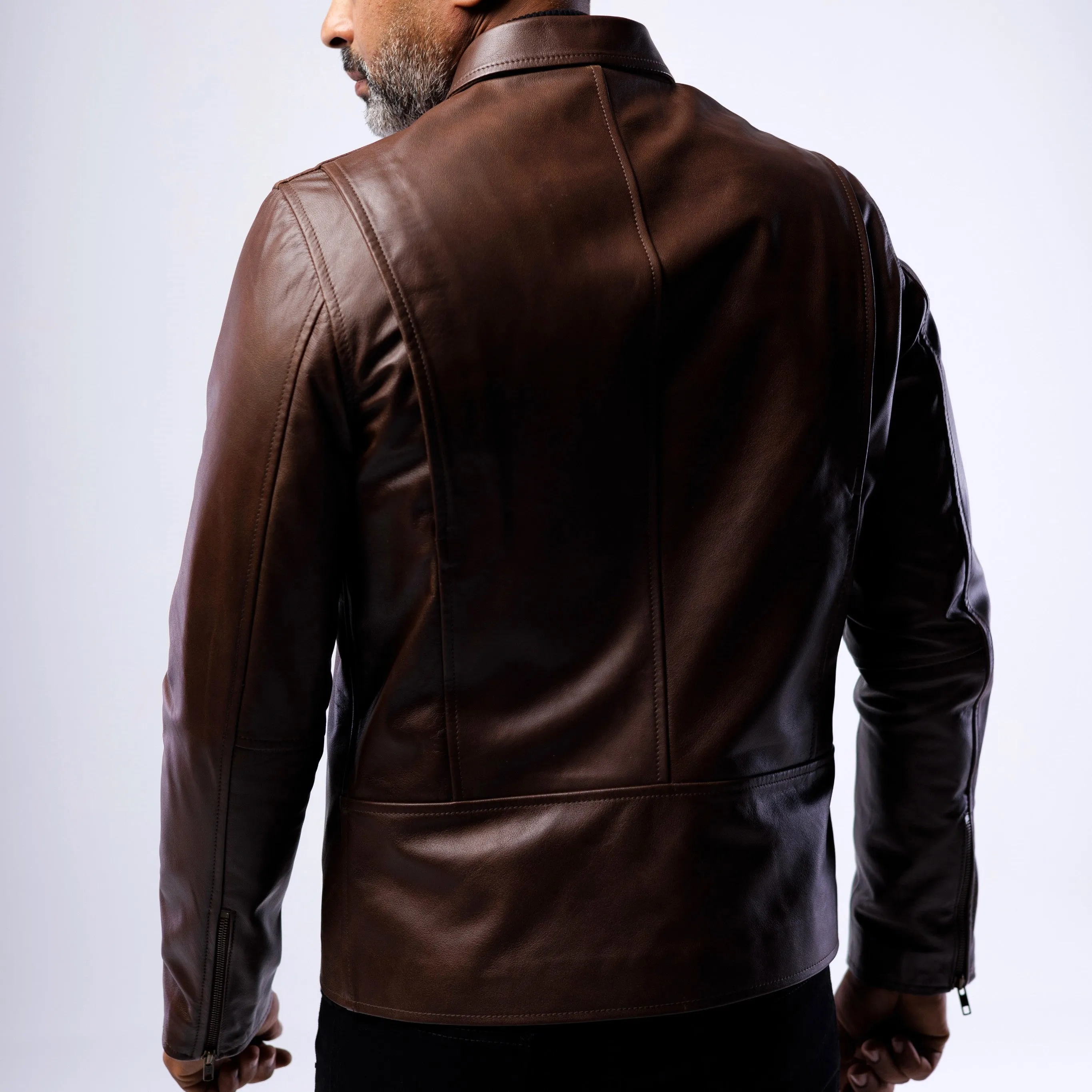 Cowskin Blouson Biker Jacket