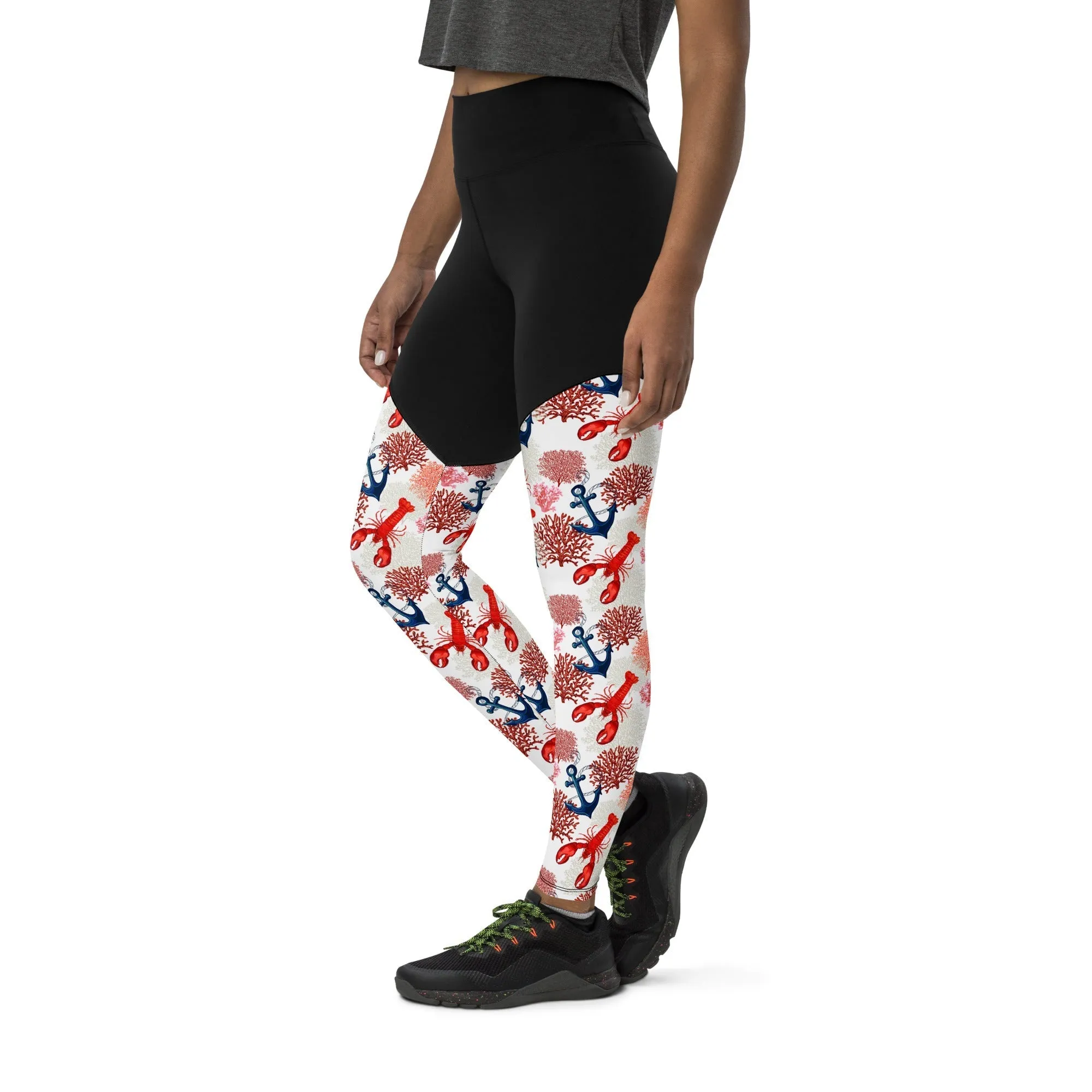 Cute Lobster Compression Leggings