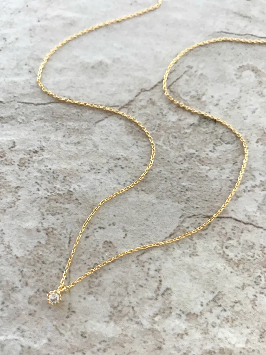 Dainty CZ Necklace