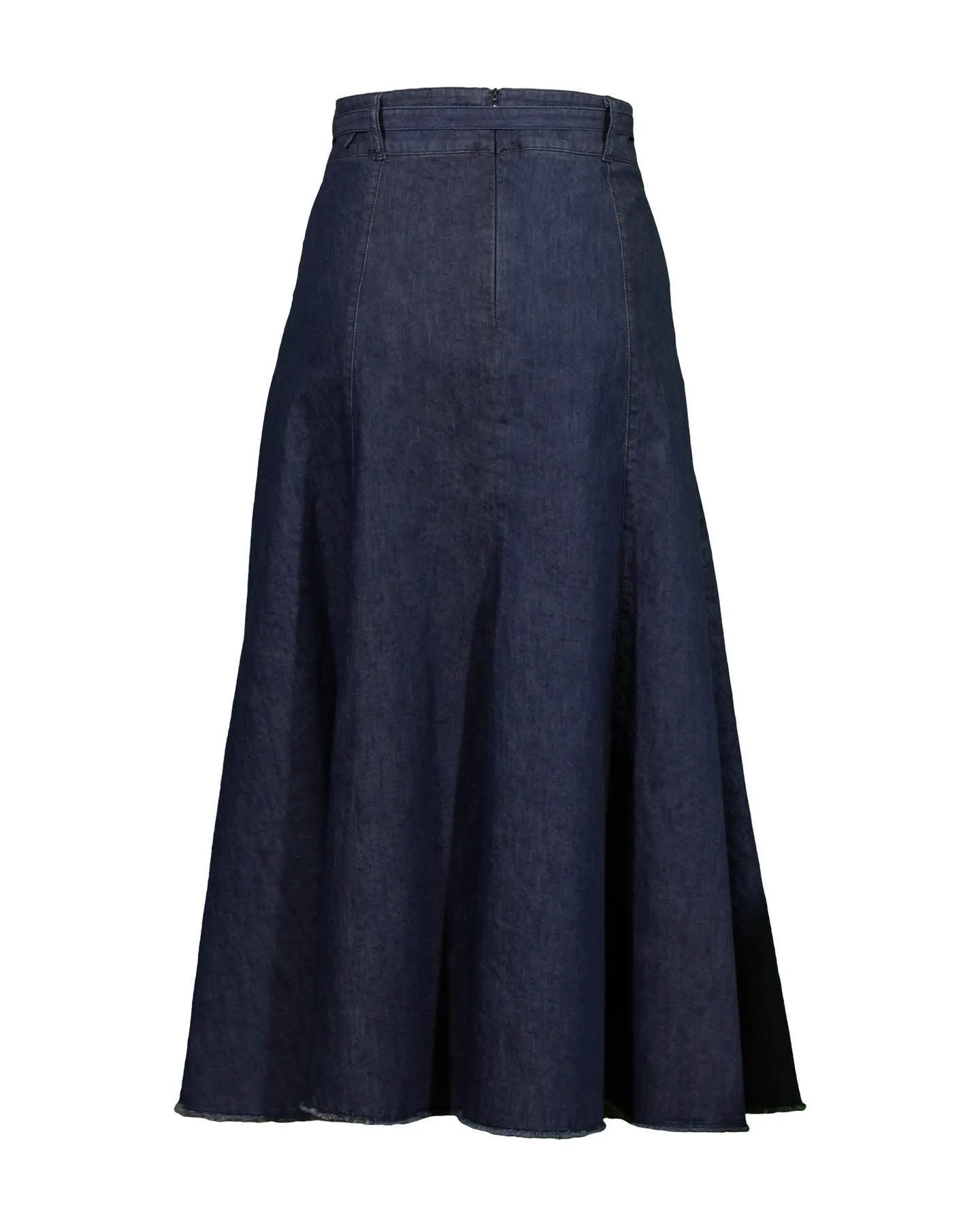 Denim Godet Skirt