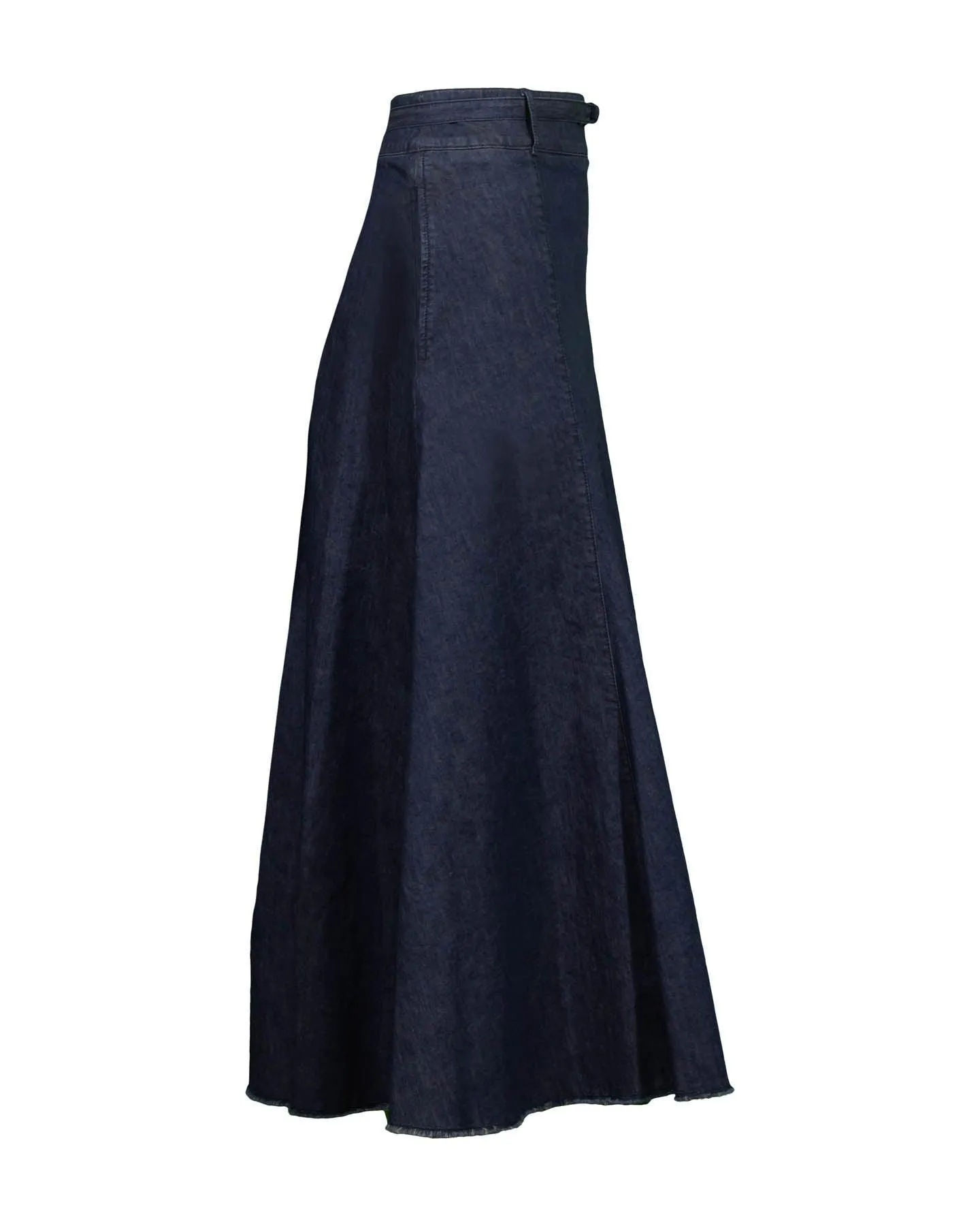 Denim Godet Skirt