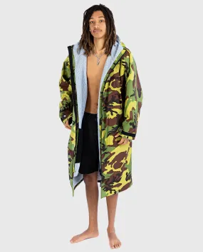 Dryrobe Advance LONG Sleeve Changing Robe V3 - Camo / Grey