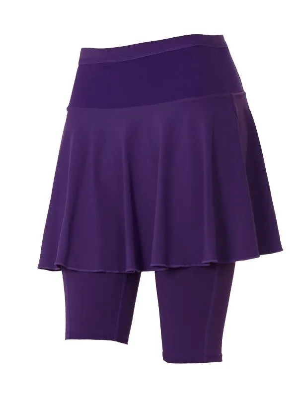 Elastic Quick Dry Women's Skirt-Shorts with High Waist - SF0242