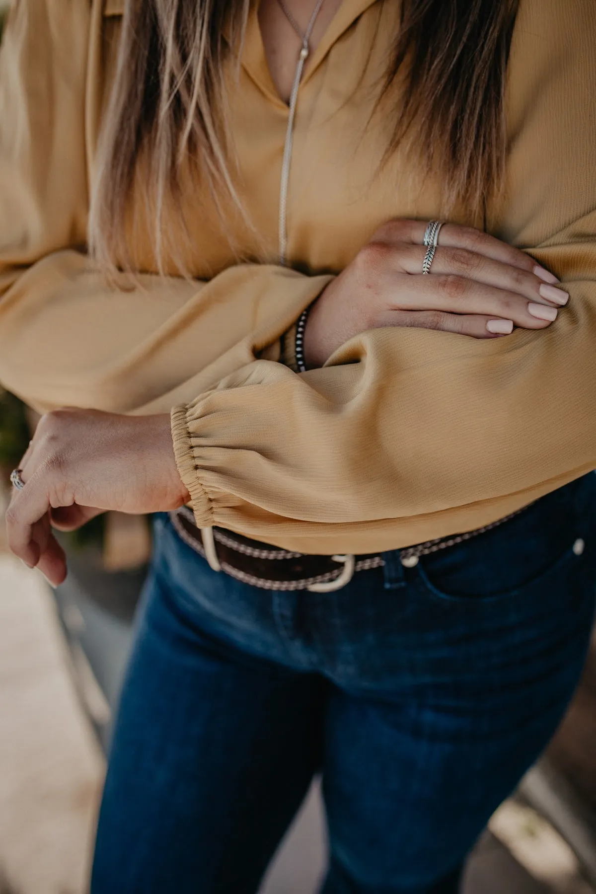 'Esme' Golden Shimmer Blouse by Ariat (XS-XXL)