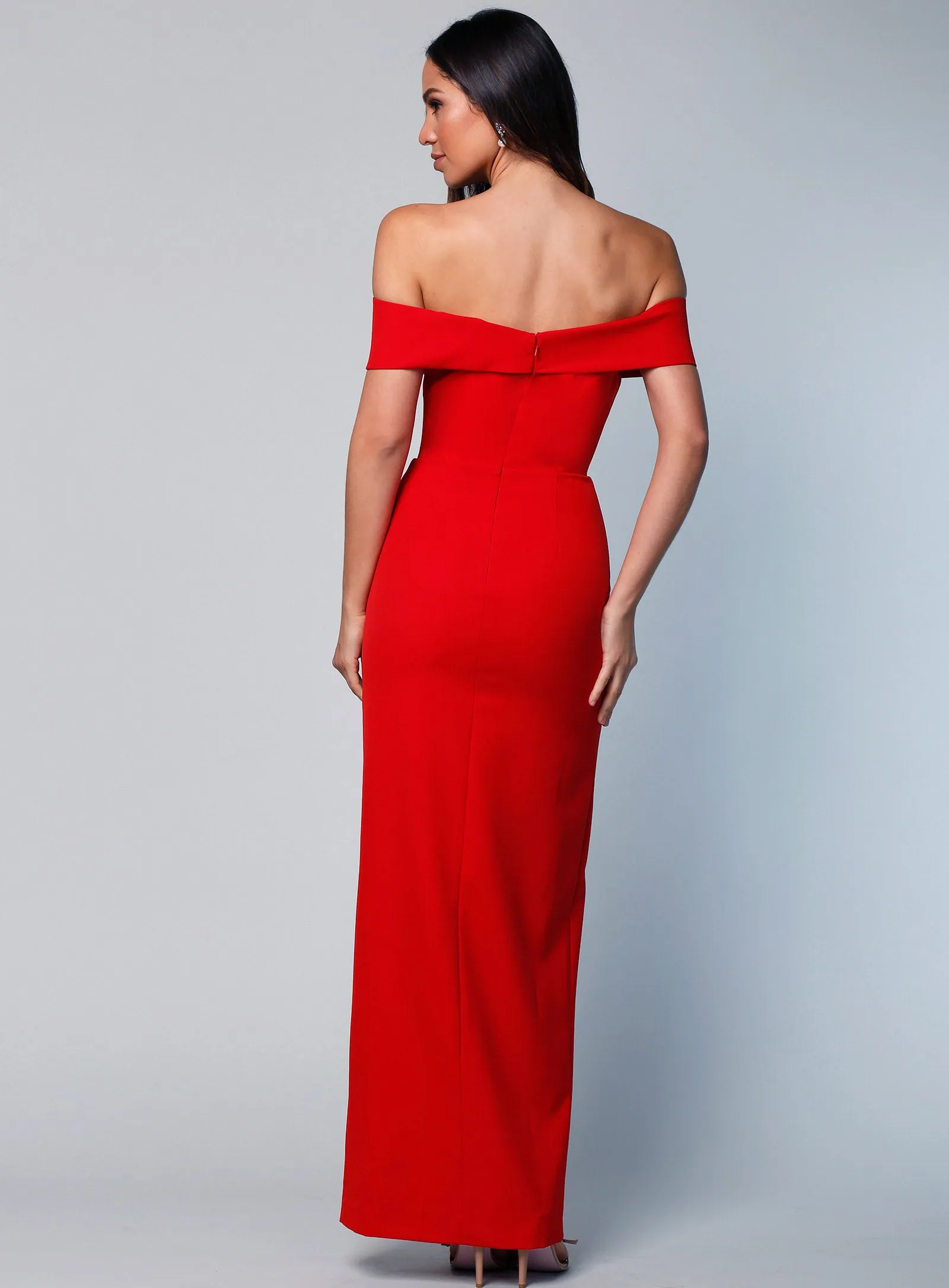 Gia Off Shoulder Pencil Dress