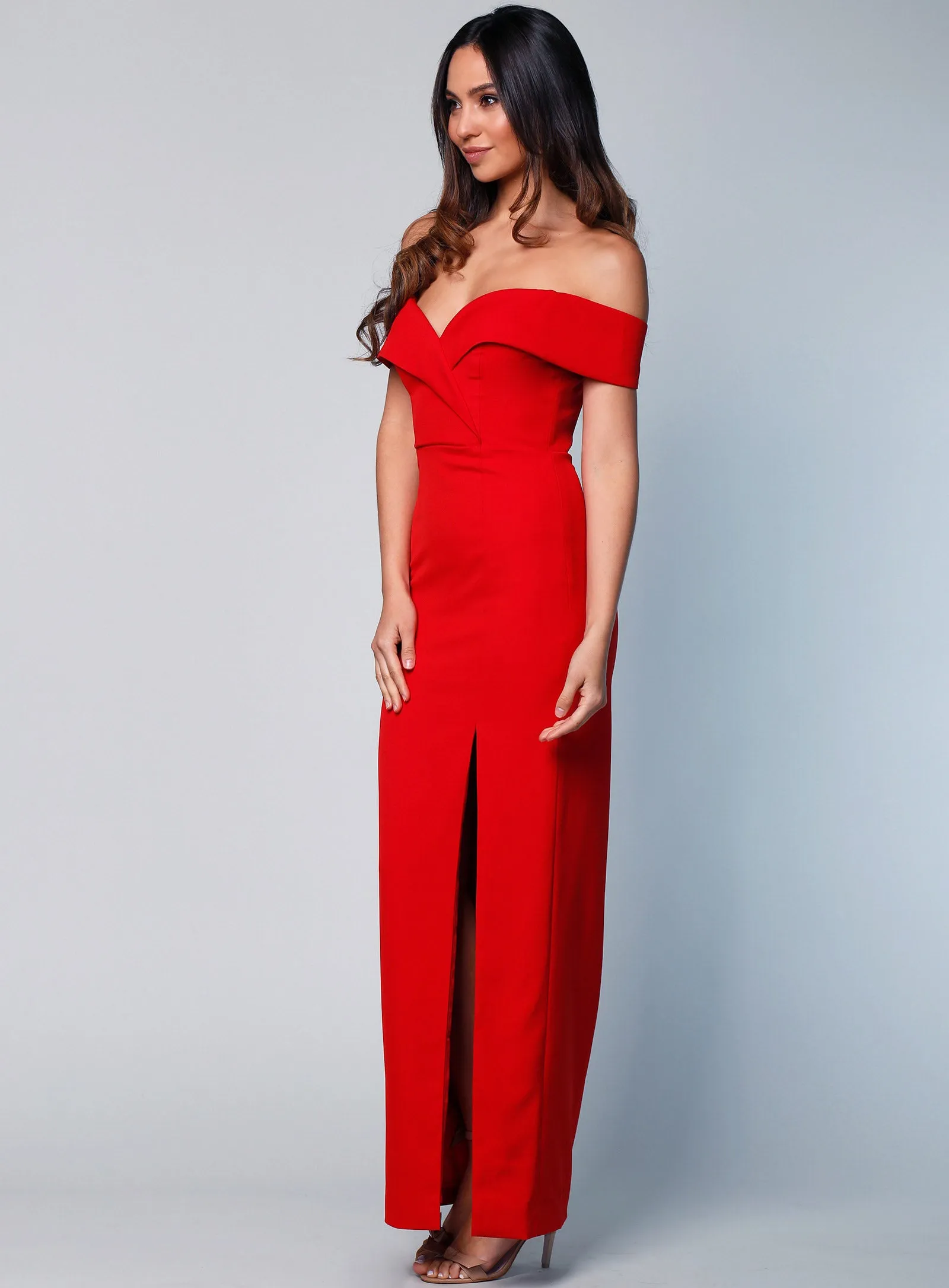 Gia Off Shoulder Pencil Dress