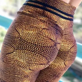 High Waist Royalty Print  Leggings