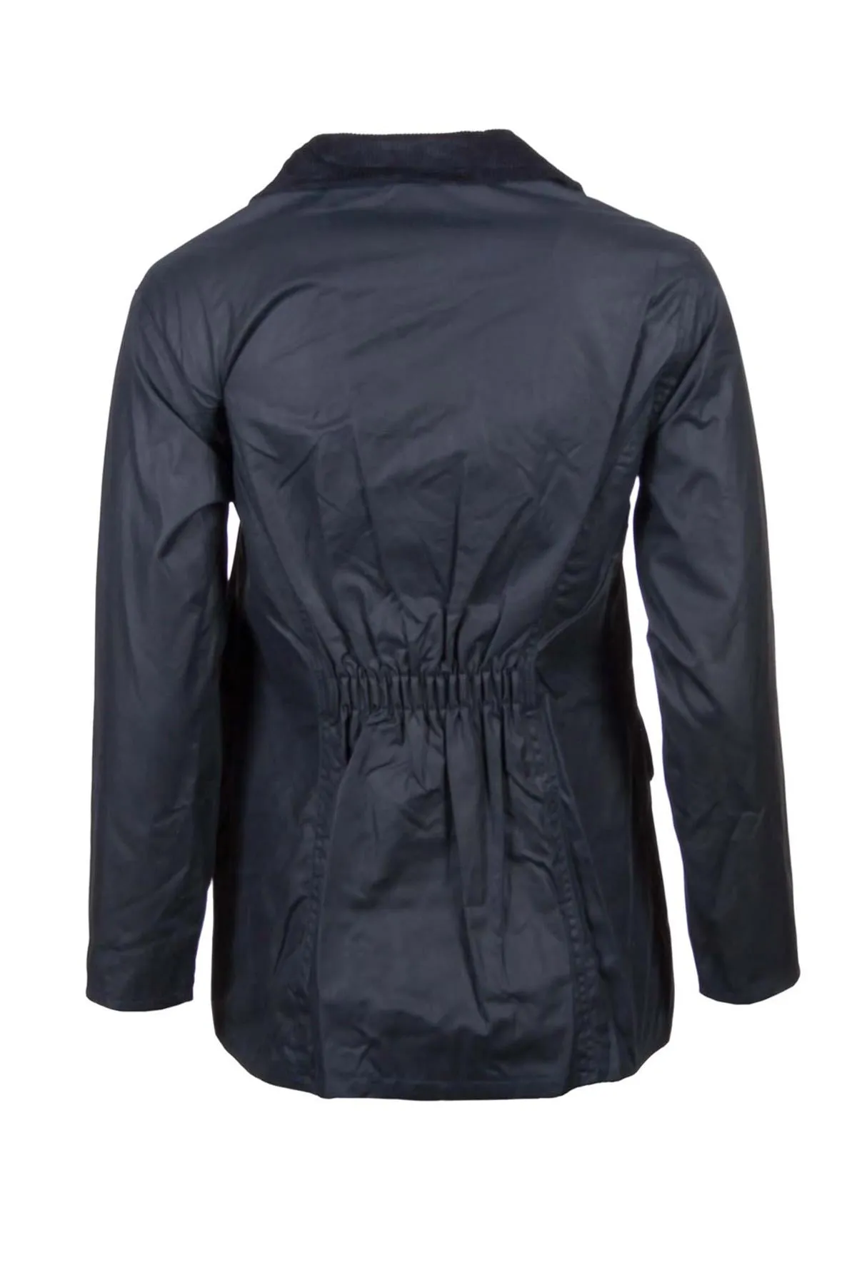 Ladies Wax Jacket with Elasticated Back