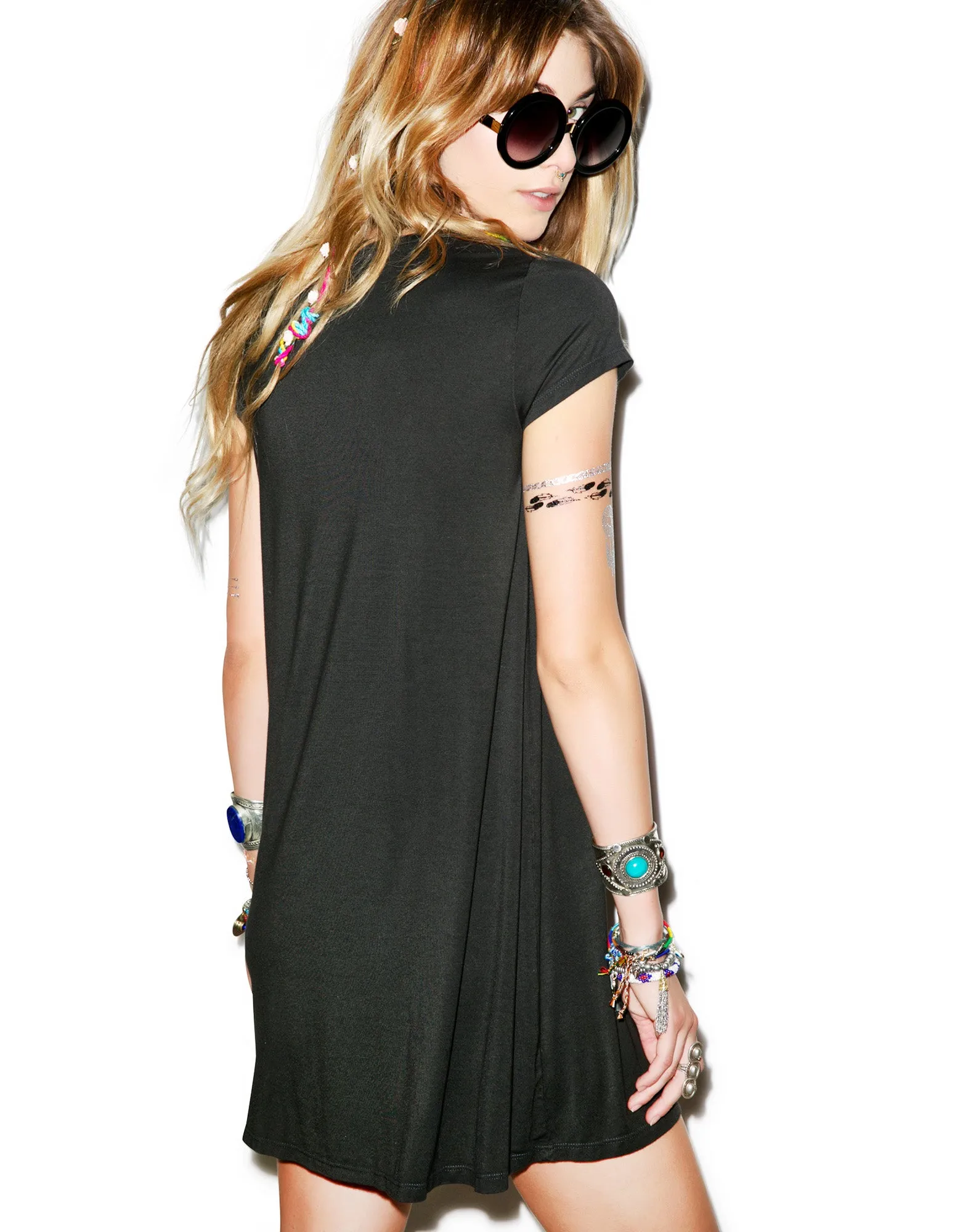 Lana Flag Hand Mini T-Shirt Dress