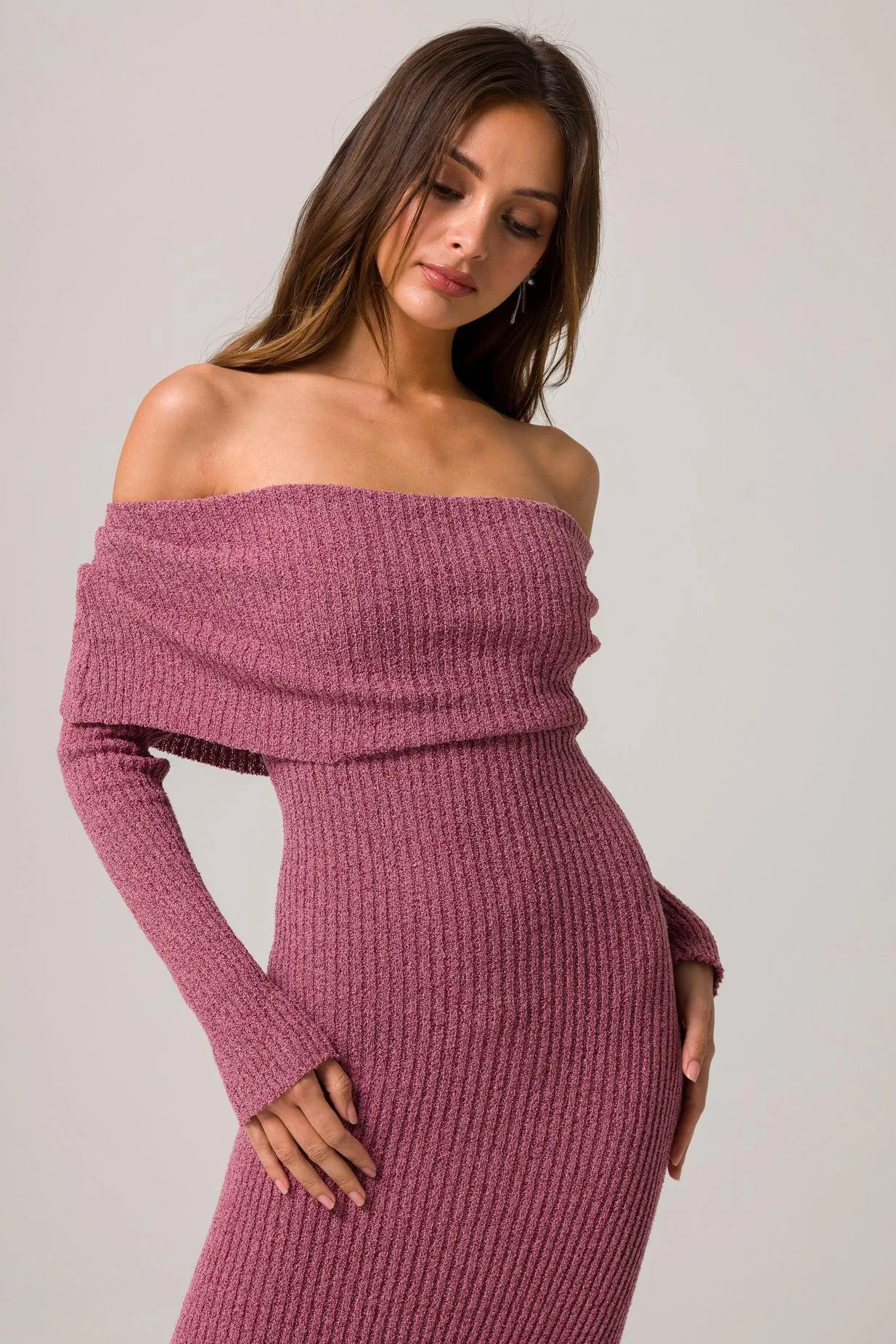 LENORA OFF SHOULDER DRESS