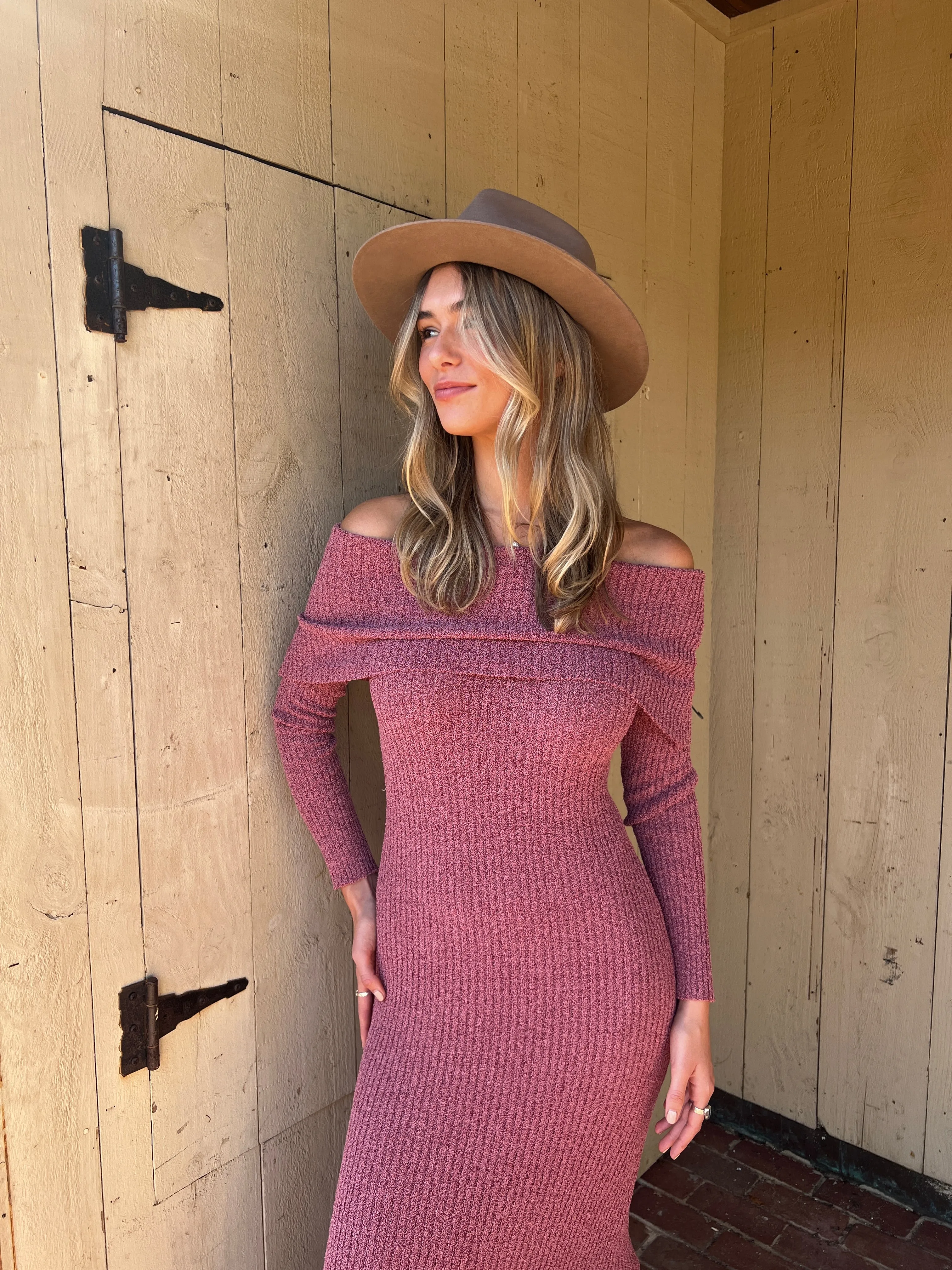 LENORA OFF SHOULDER DRESS