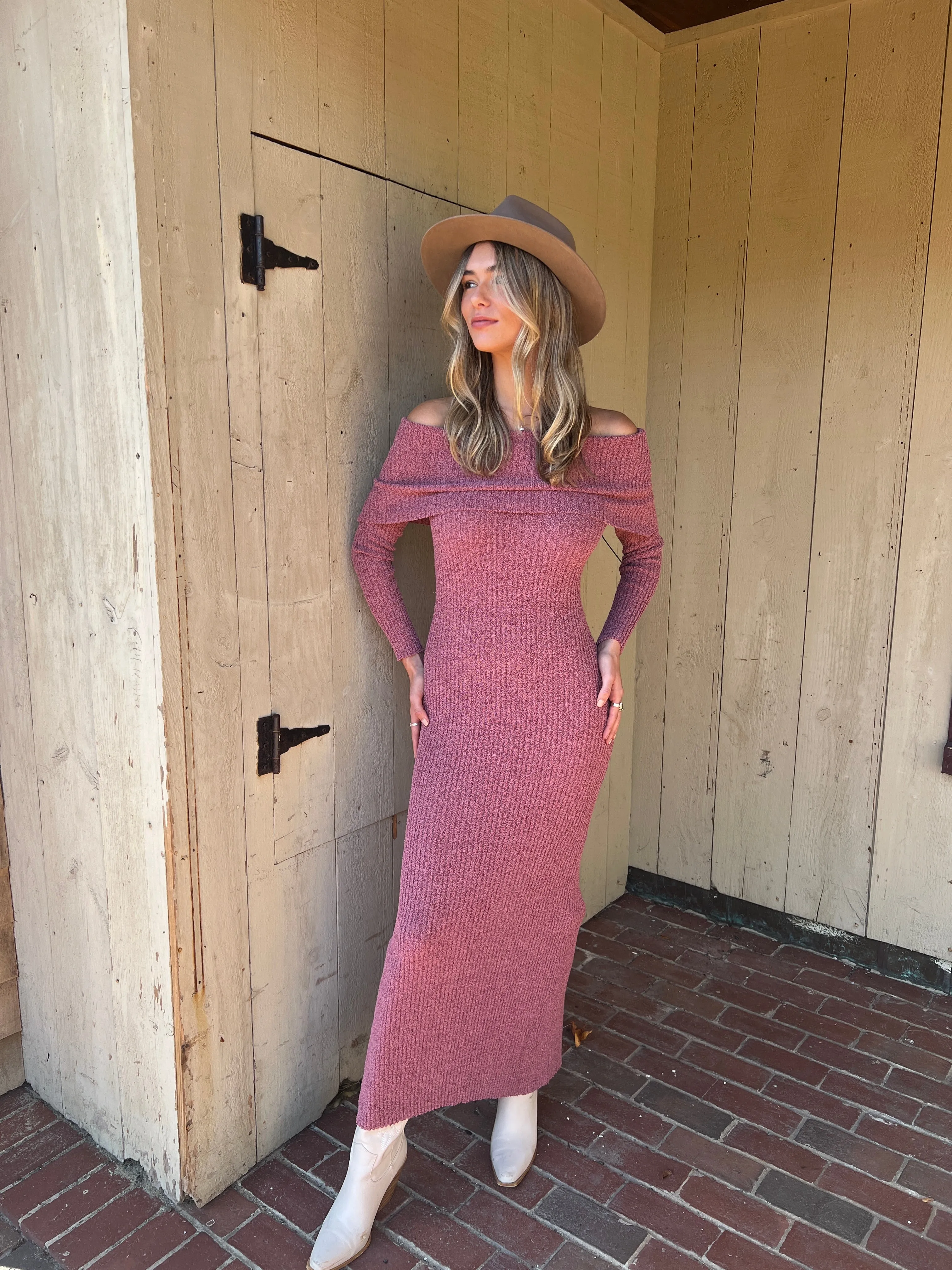 LENORA OFF SHOULDER DRESS