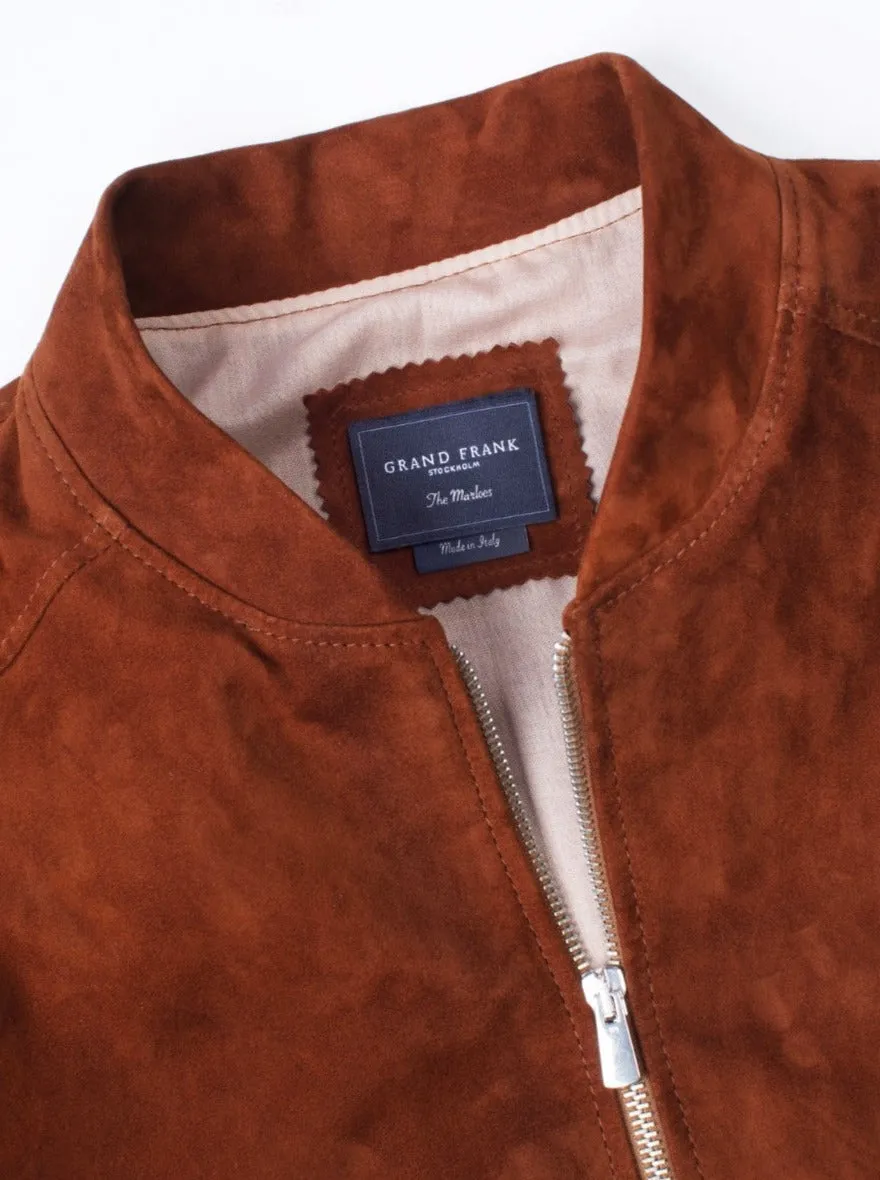 Marloes Suede Jacket Cognac