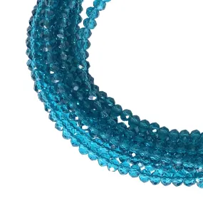 Medium Strand Necklace - Teal Crystal