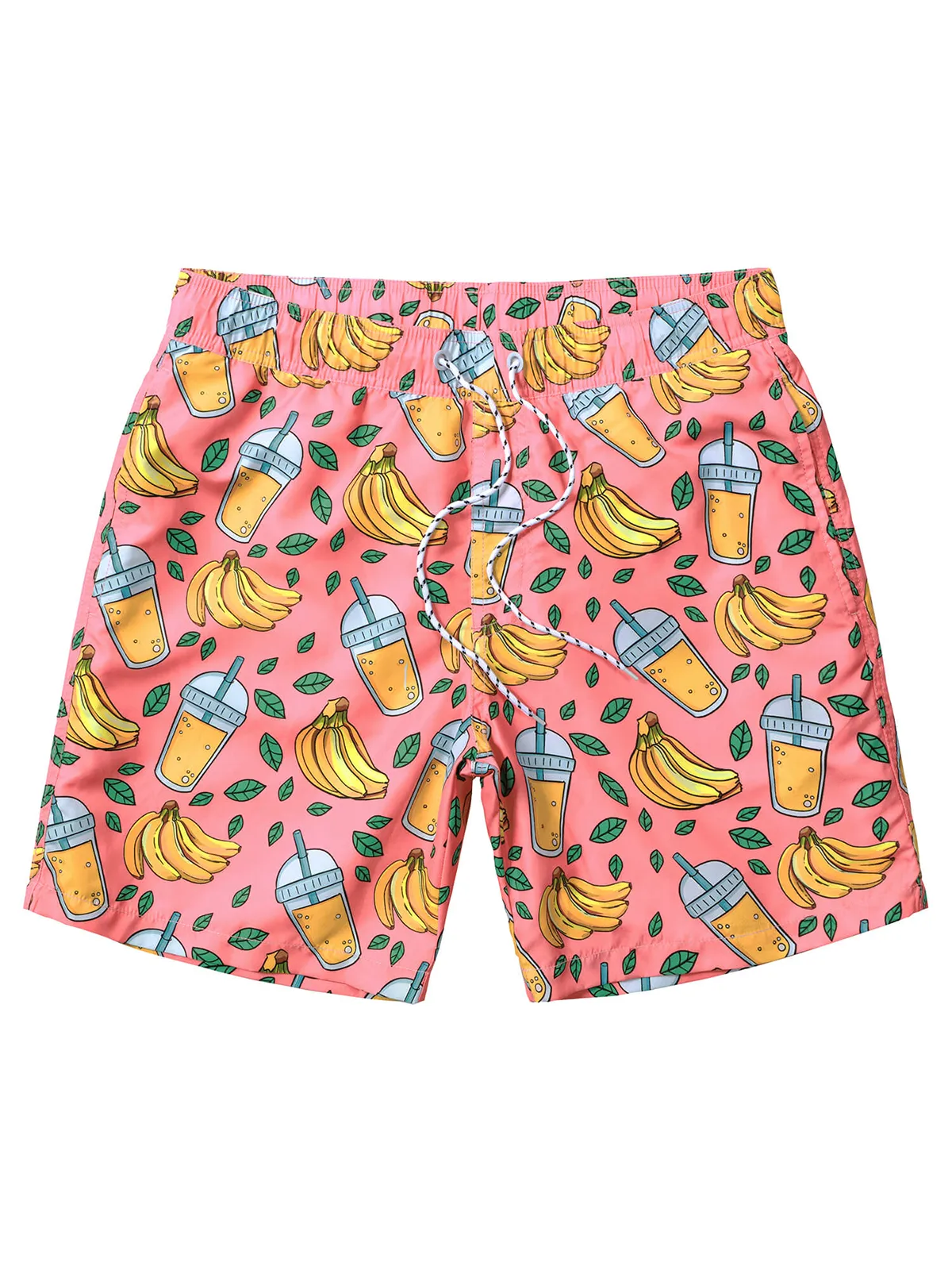 Men's Summer Funny Print Beach Quick Dry Swimming Trunks