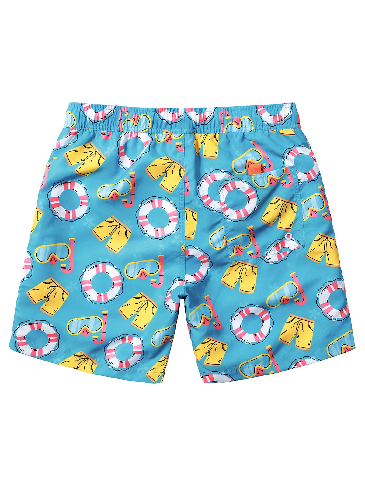 Men's Summer Funny Print Beach Quick Dry Swimming Trunks