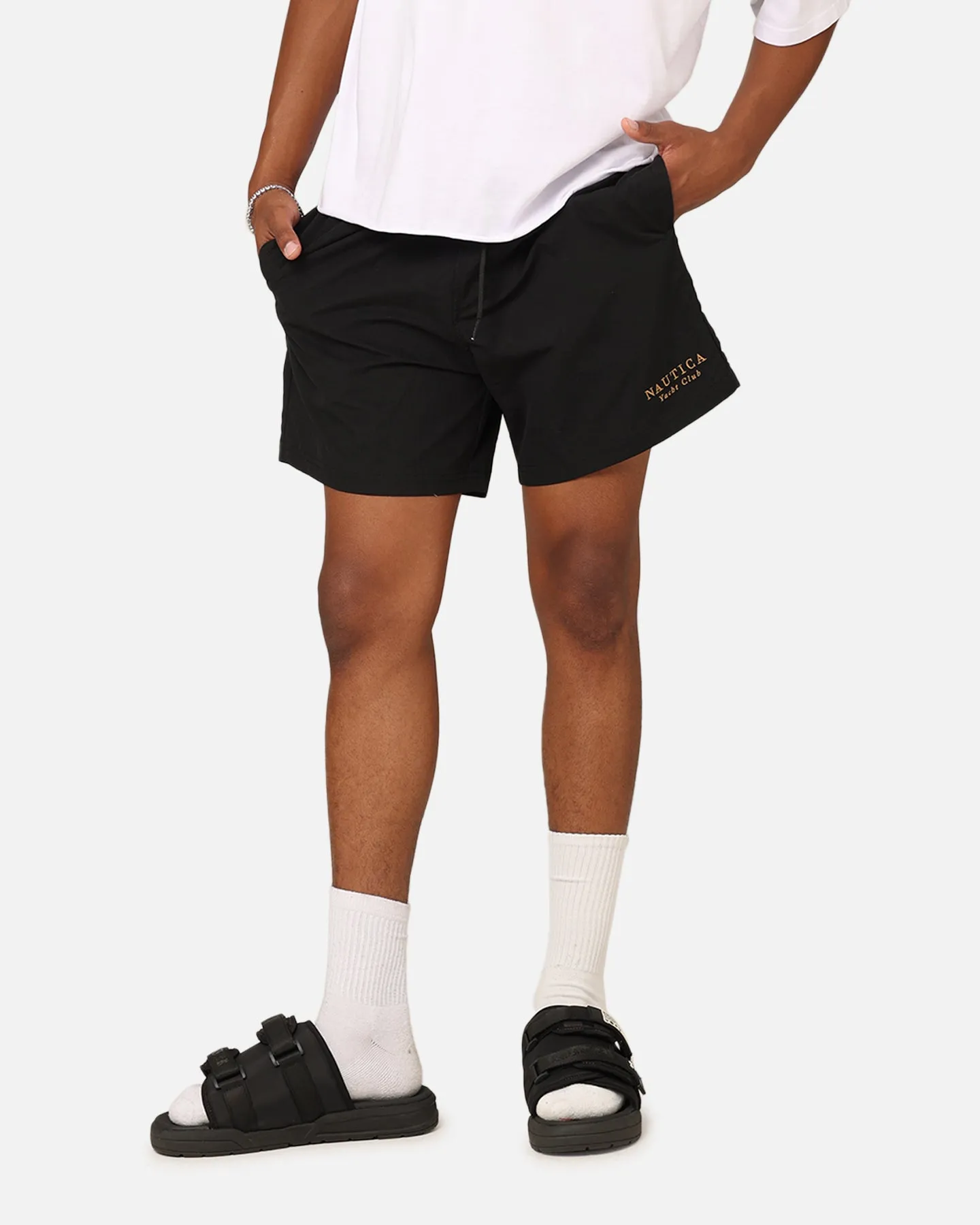 Nautica Sadler Swim Shorts Black/Gold