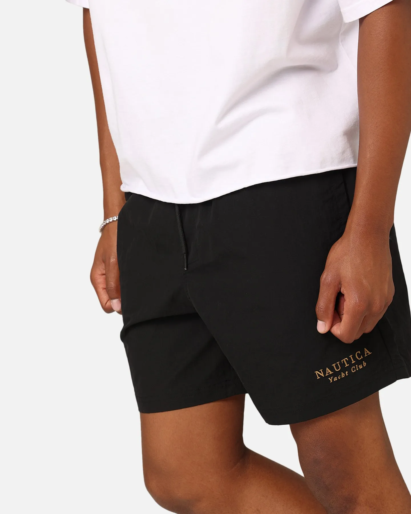 Nautica Sadler Swim Shorts Black/Gold