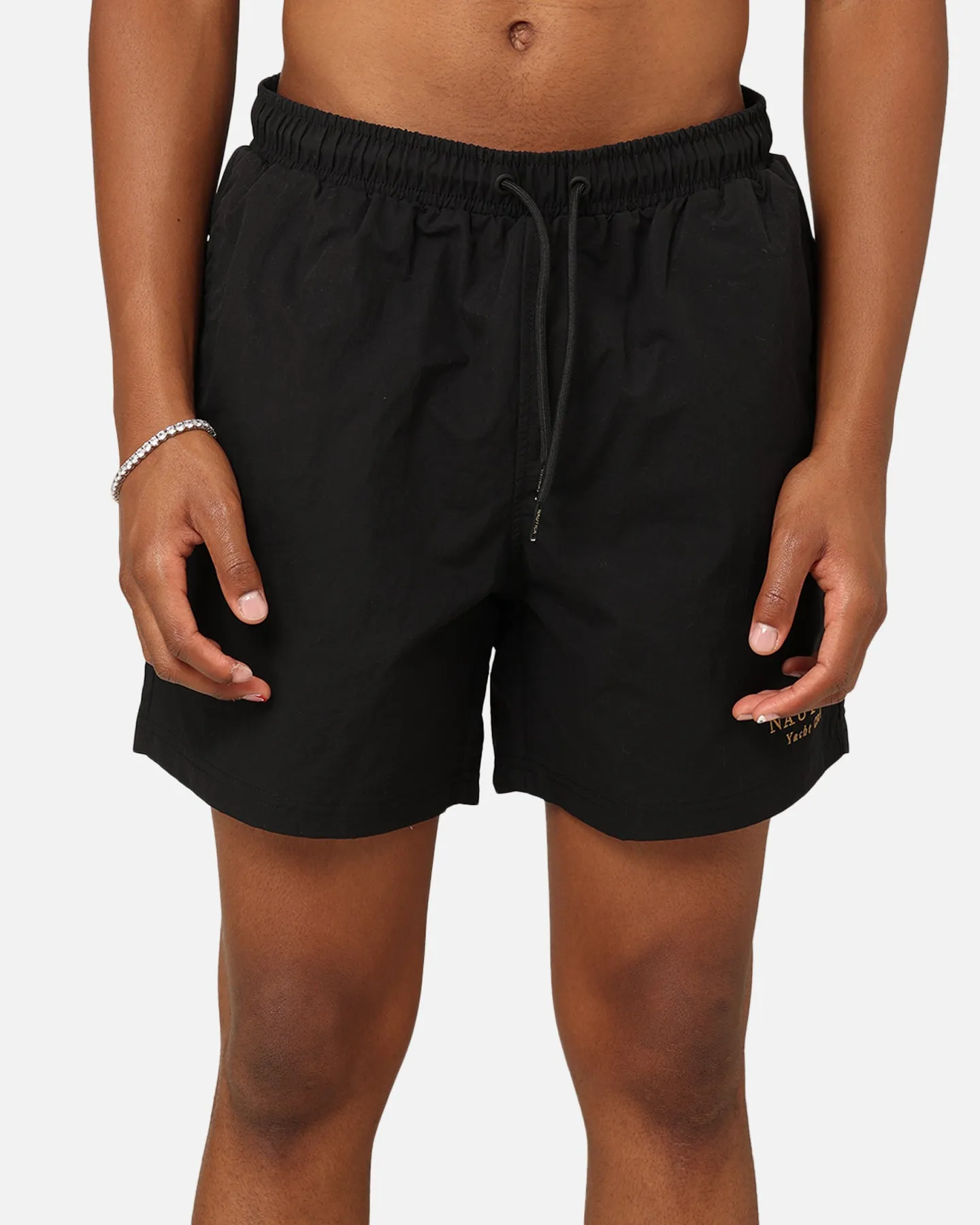 Nautica Sadler Swim Shorts Black/Gold