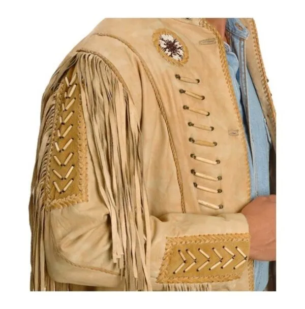 New Design Cowboy Suede Leather Jacket Western Coat, Suede Leather Cowboy Jacket