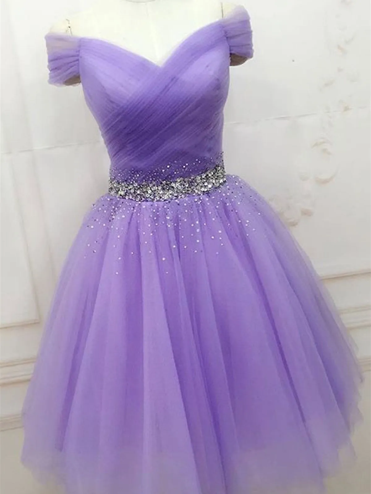 Off Shoulder Short Purple Short Off the Shoulder Purple Homecoming Dresses