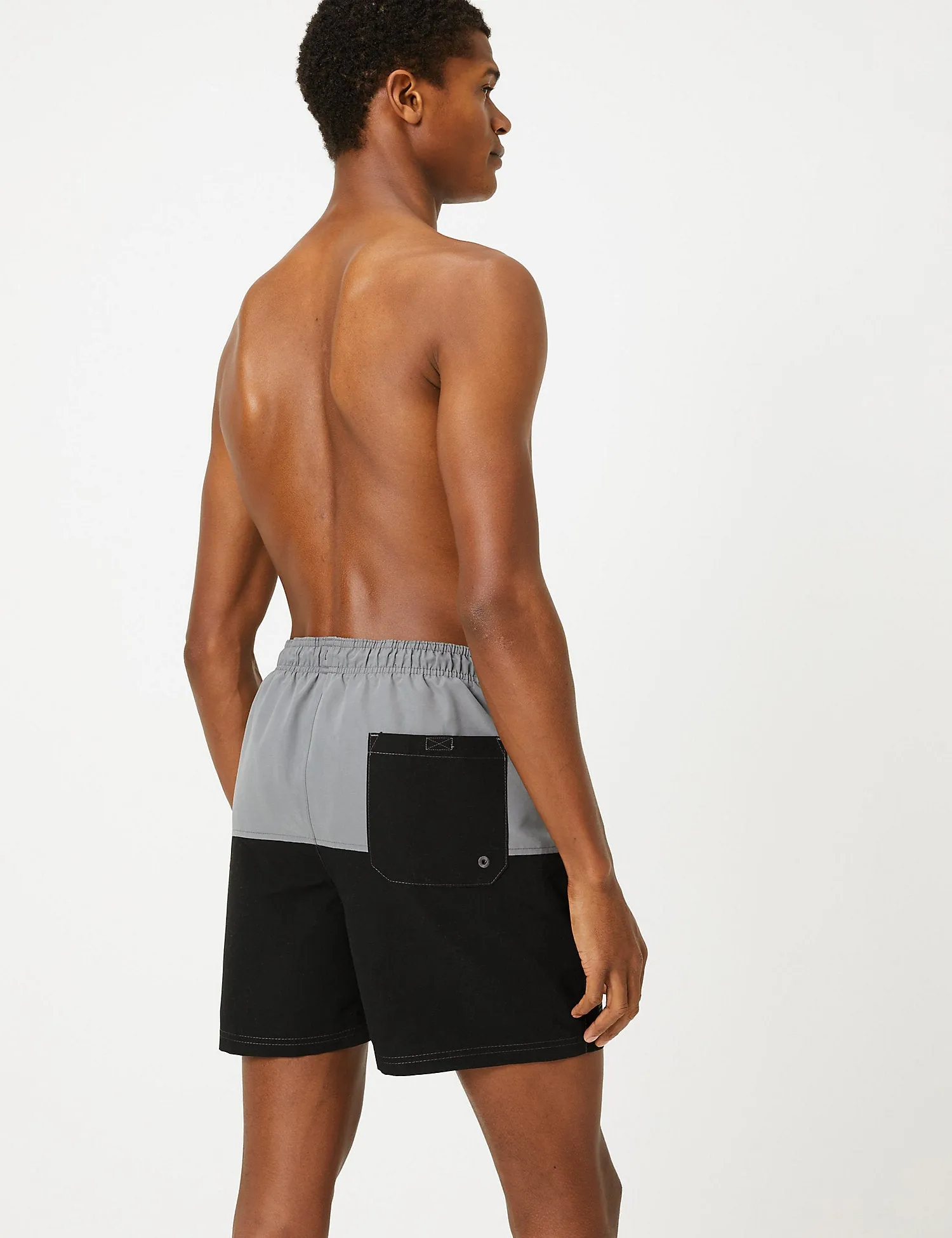 Quick Dry Colour Block Swim Shorts