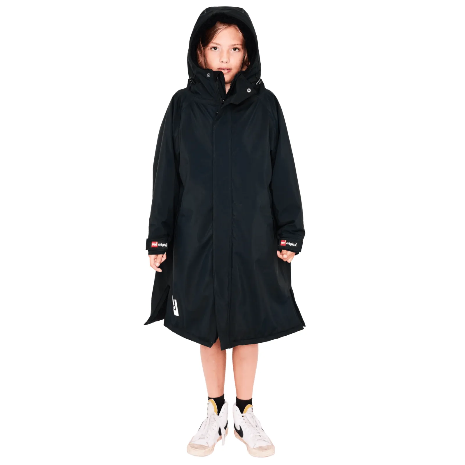 Red Kids Dry Pro Hooded Waterproof Changing Robe