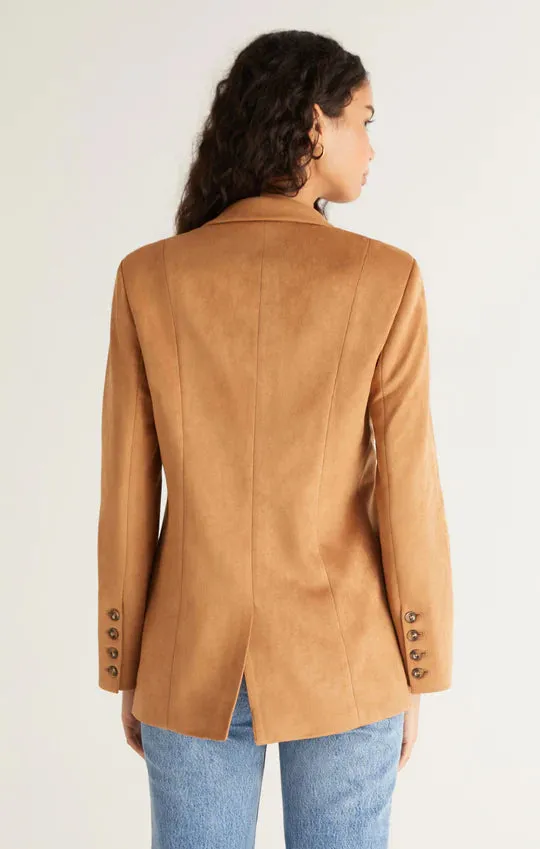 Sandelle Faux Suede Blazer