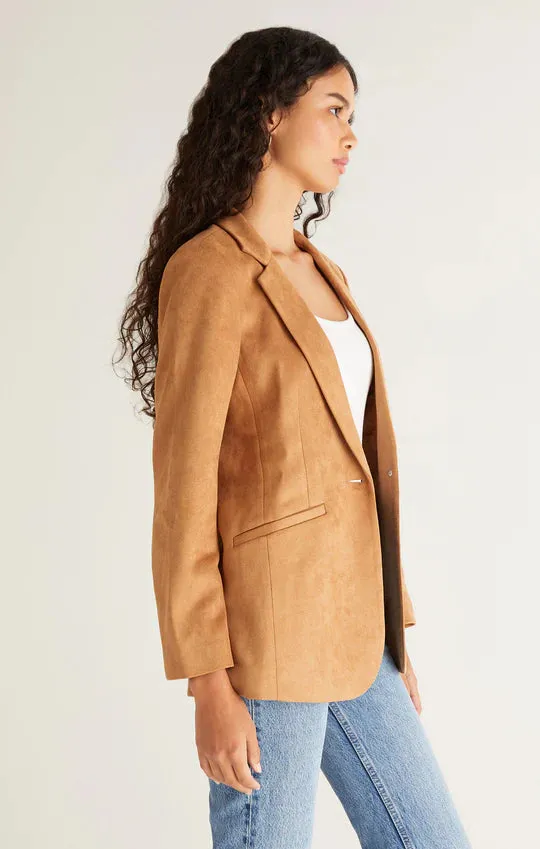 Sandelle Faux Suede Blazer