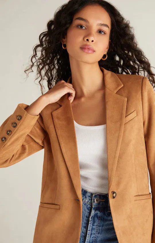 Sandelle Faux Suede Blazer