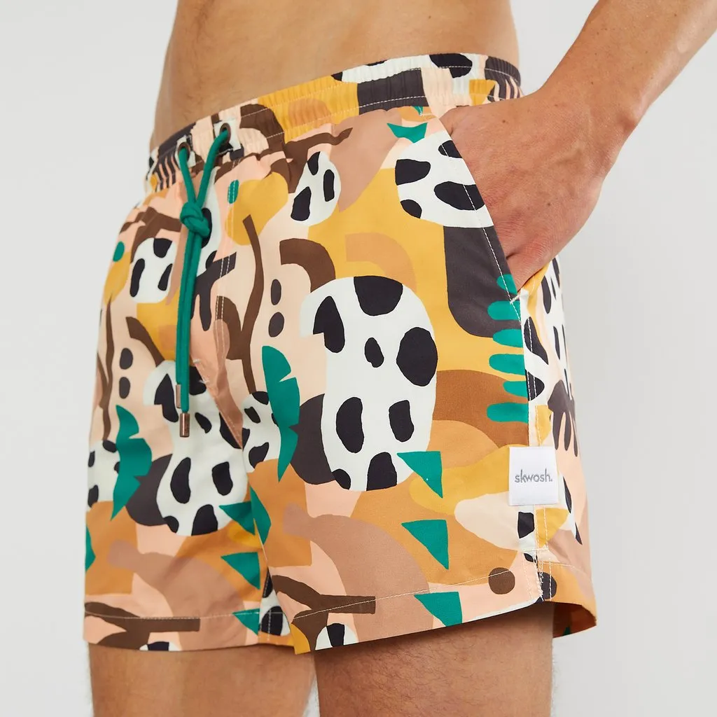 Skwosh Club MENS JUNGLE BOOGIE SWIM SHORTS