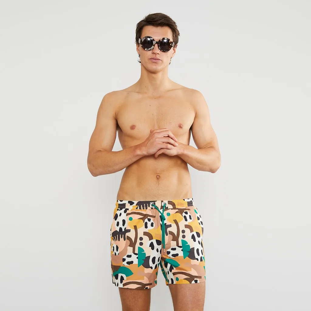 Skwosh Club MENS JUNGLE BOOGIE SWIM SHORTS