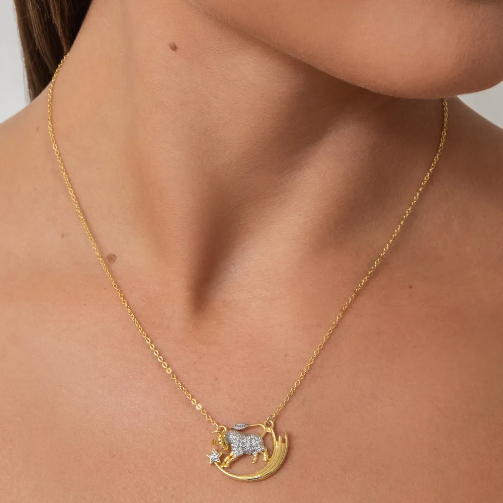 Taurus Zodiac Necklace