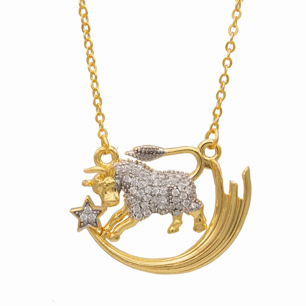 Taurus Zodiac Necklace