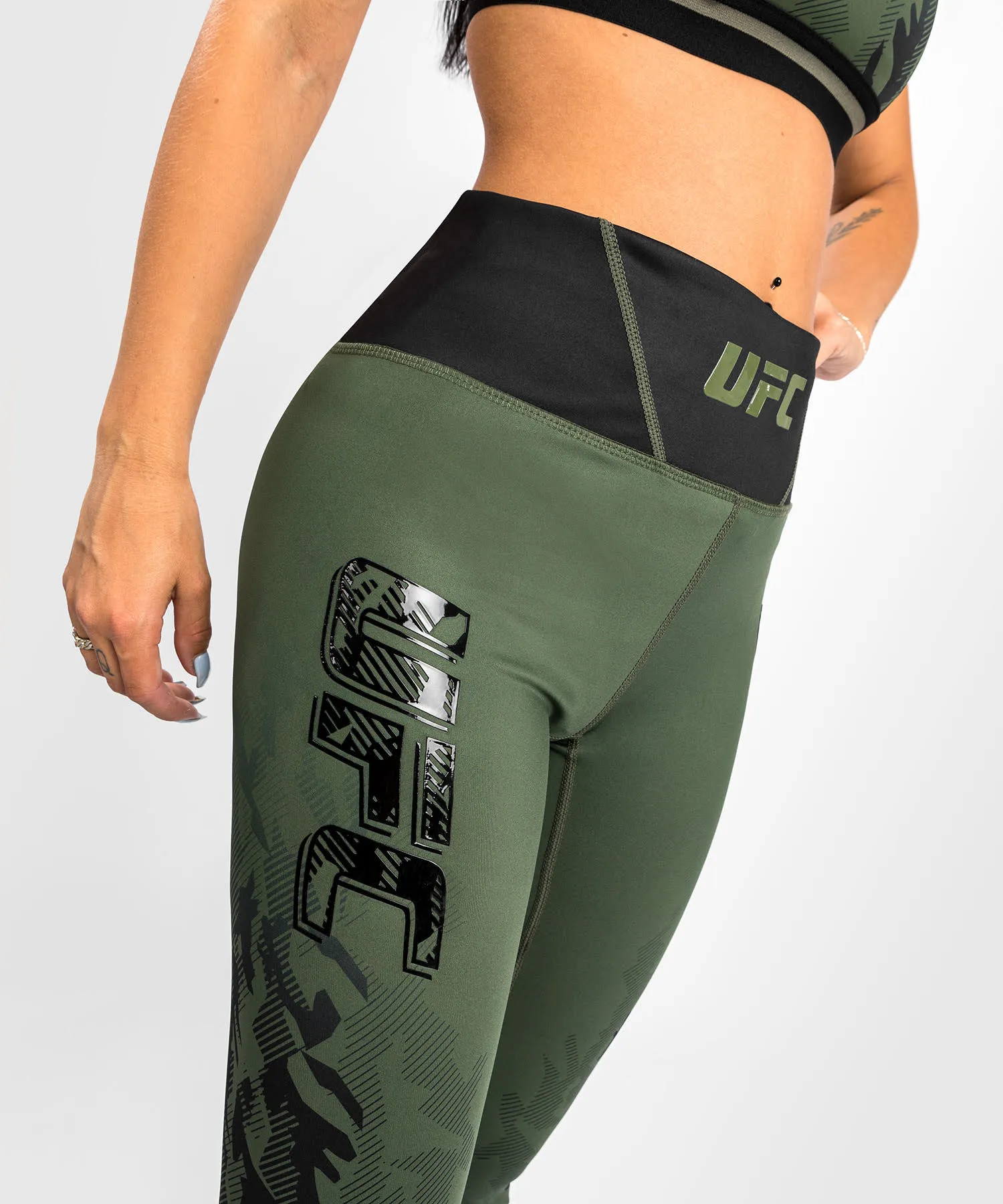 UFC Venum Authentic Fight Week Women's Performance Tight - Khaki