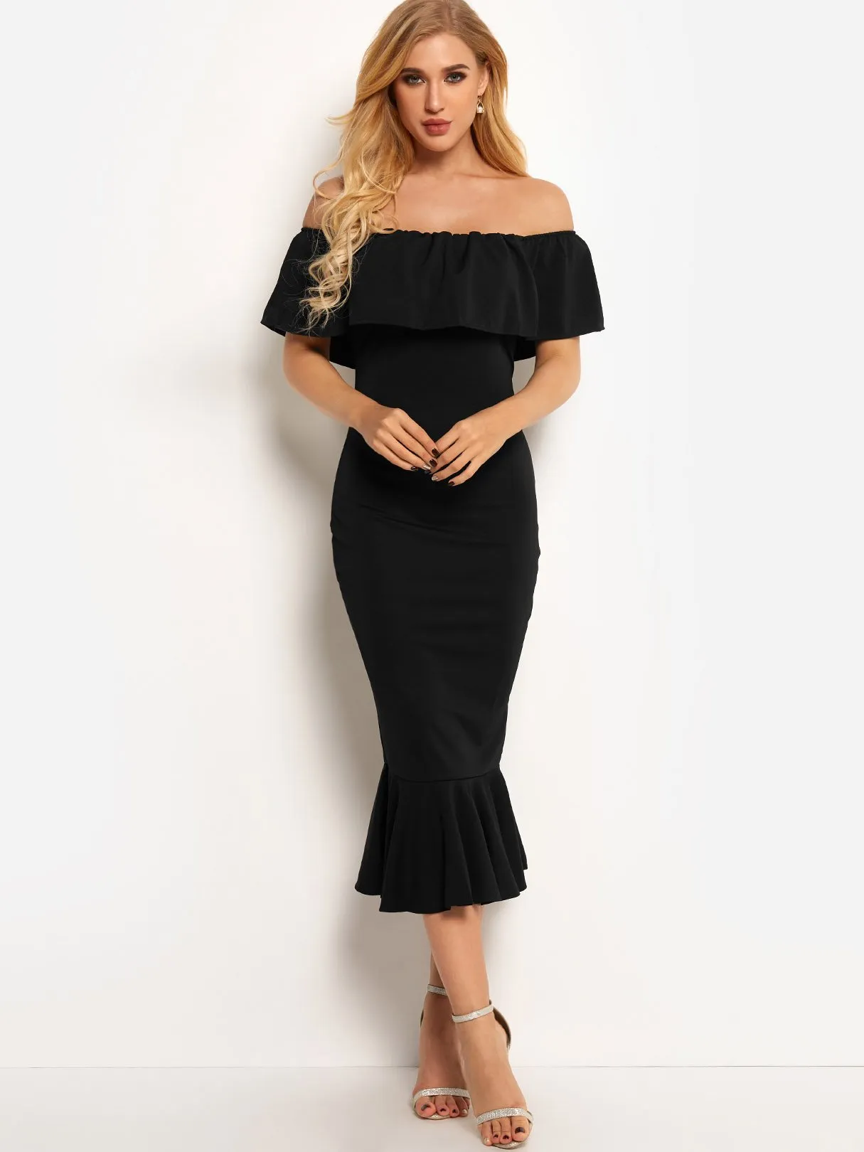 Wholesale Off Shoulder Short Sleeve Dresses